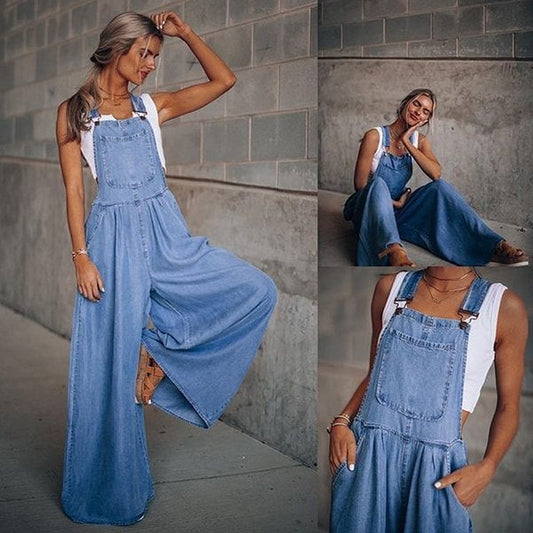 Sanura - Jumpsuit i denim til dame