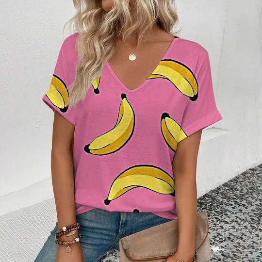 Annabel - Moderne t-shirt med frugtprint