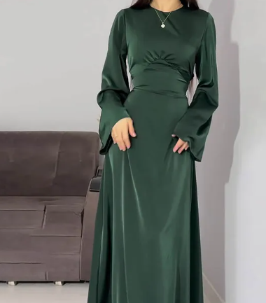 Aylin - 2024 Ladies Satin Long Dresses Sexy Lac