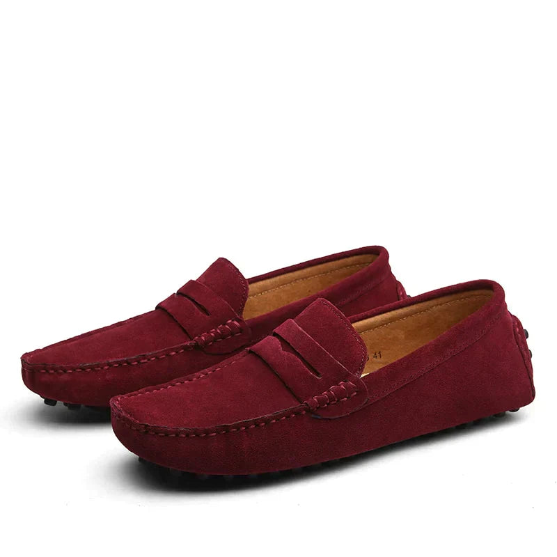 Vince - Loafers i ruskind i italiensk stil