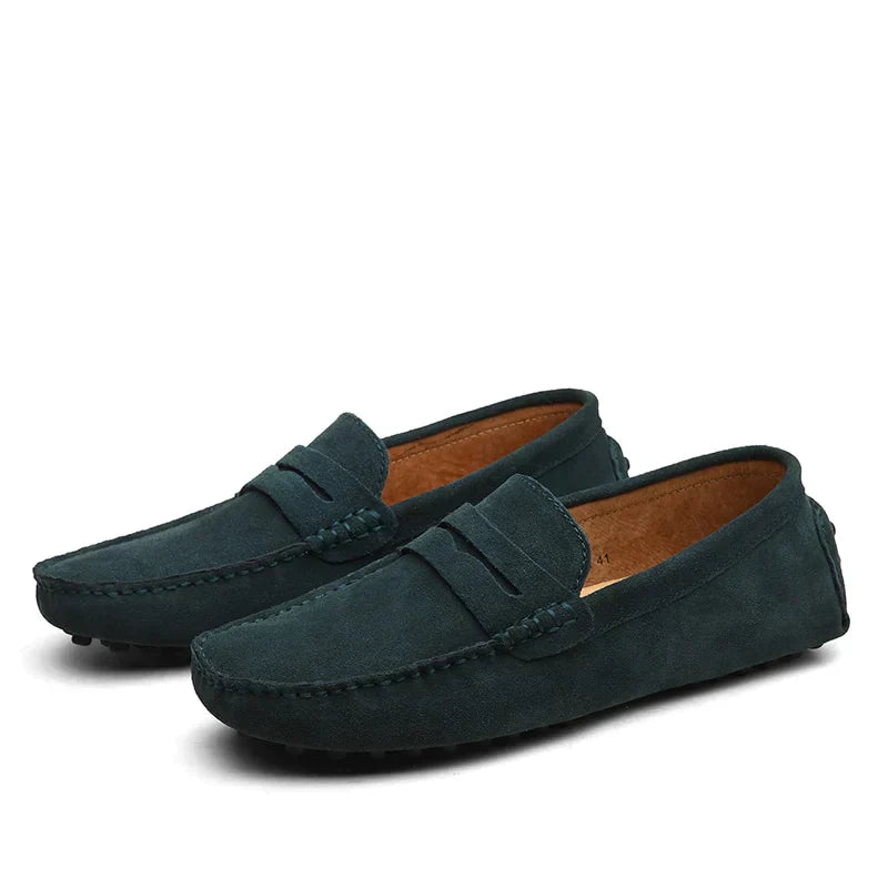 Vince - Loafers i ruskind i italiensk stil