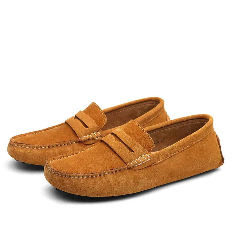 Vince - Loafers i ruskind i italiensk stil