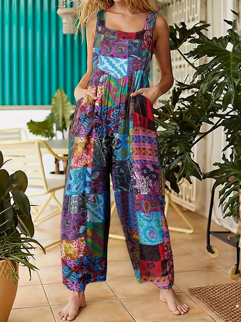 Klara - Jumpsuit med blomsterprint