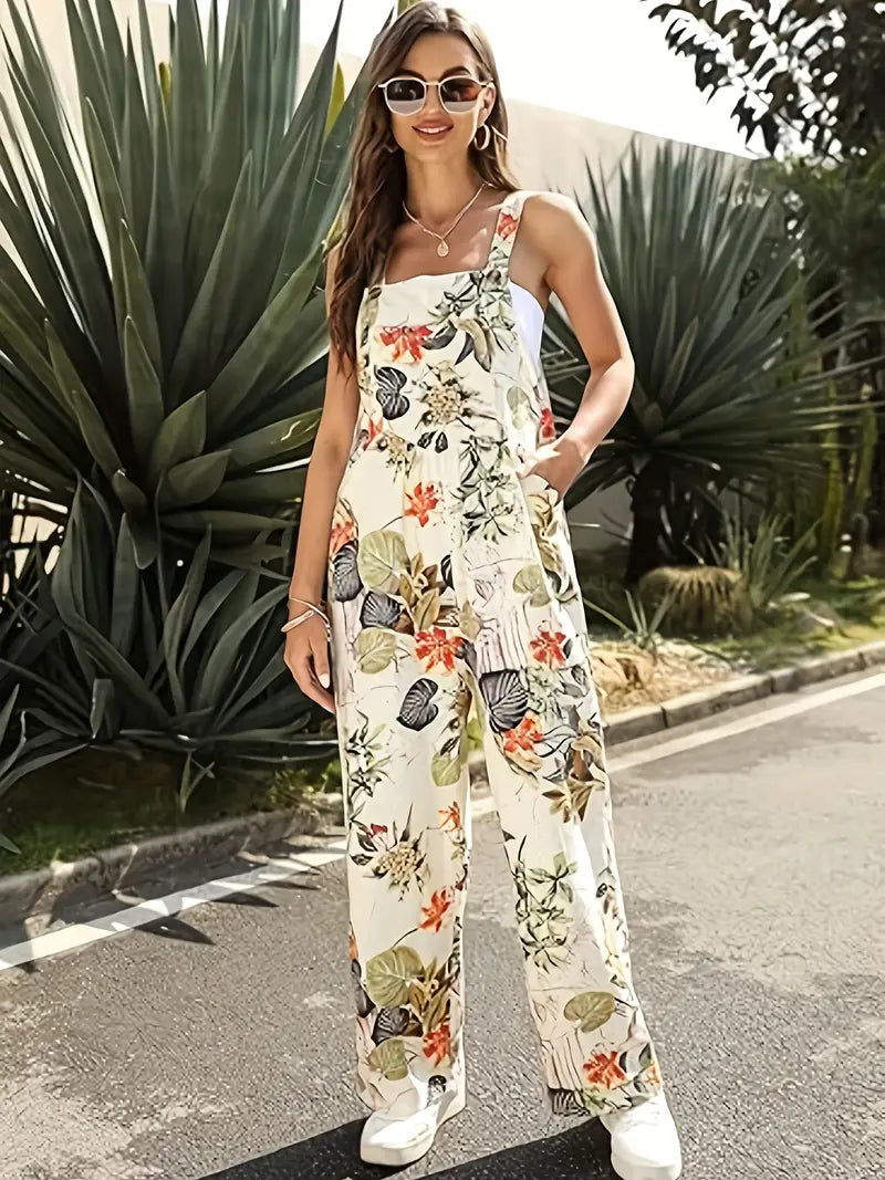 Klara - Jumpsuit med blomsterprint