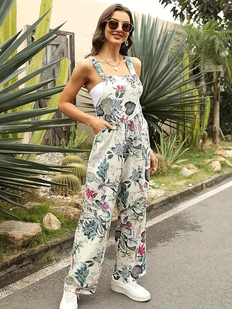 Klara - Jumpsuit med blomsterprint