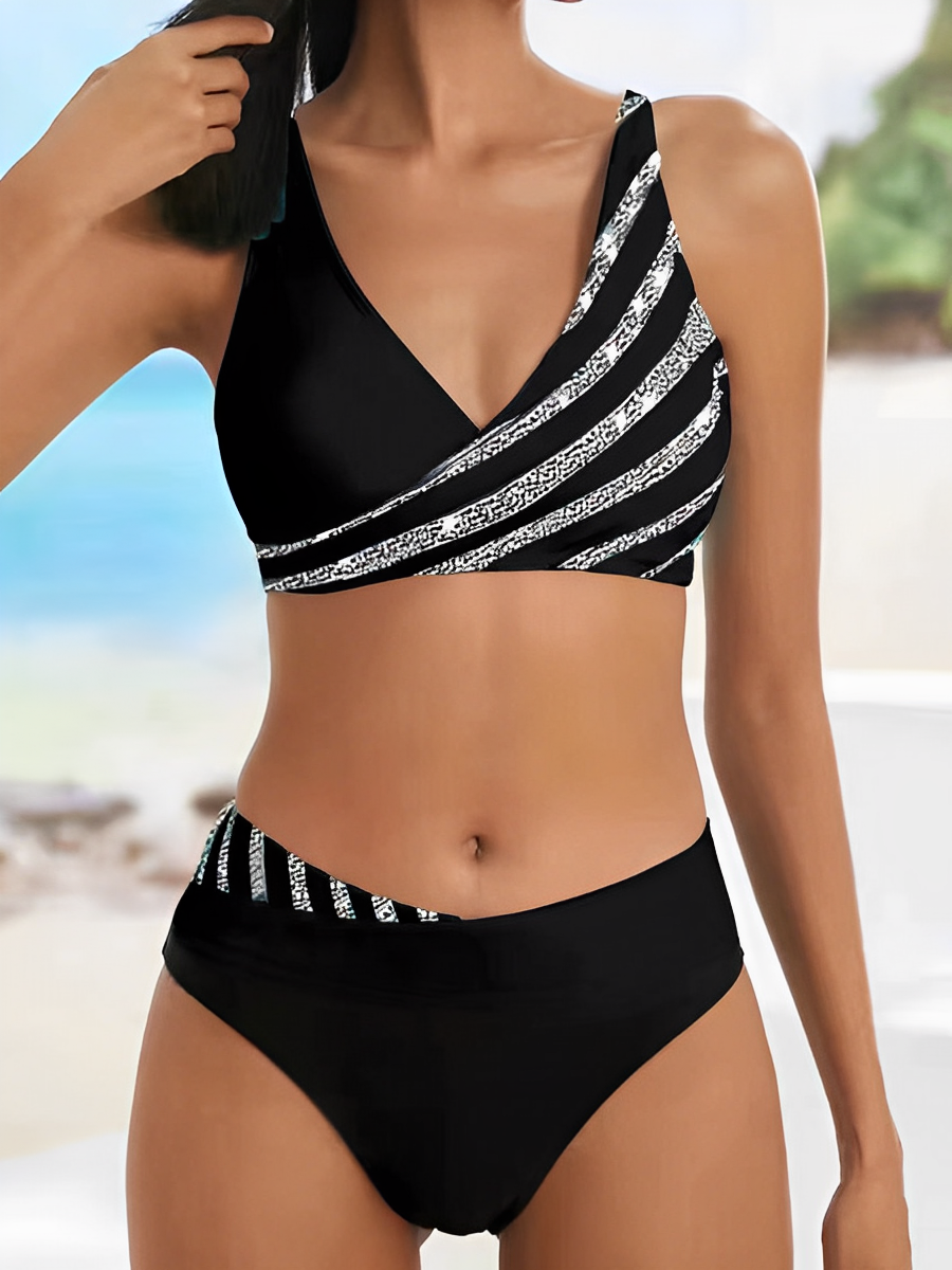 MILLE - Luksus stribet sommer bikini