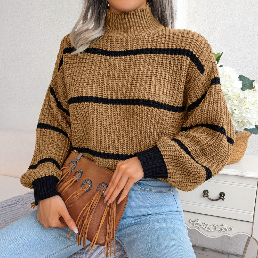 Amelia - Afslappet stribet sweater