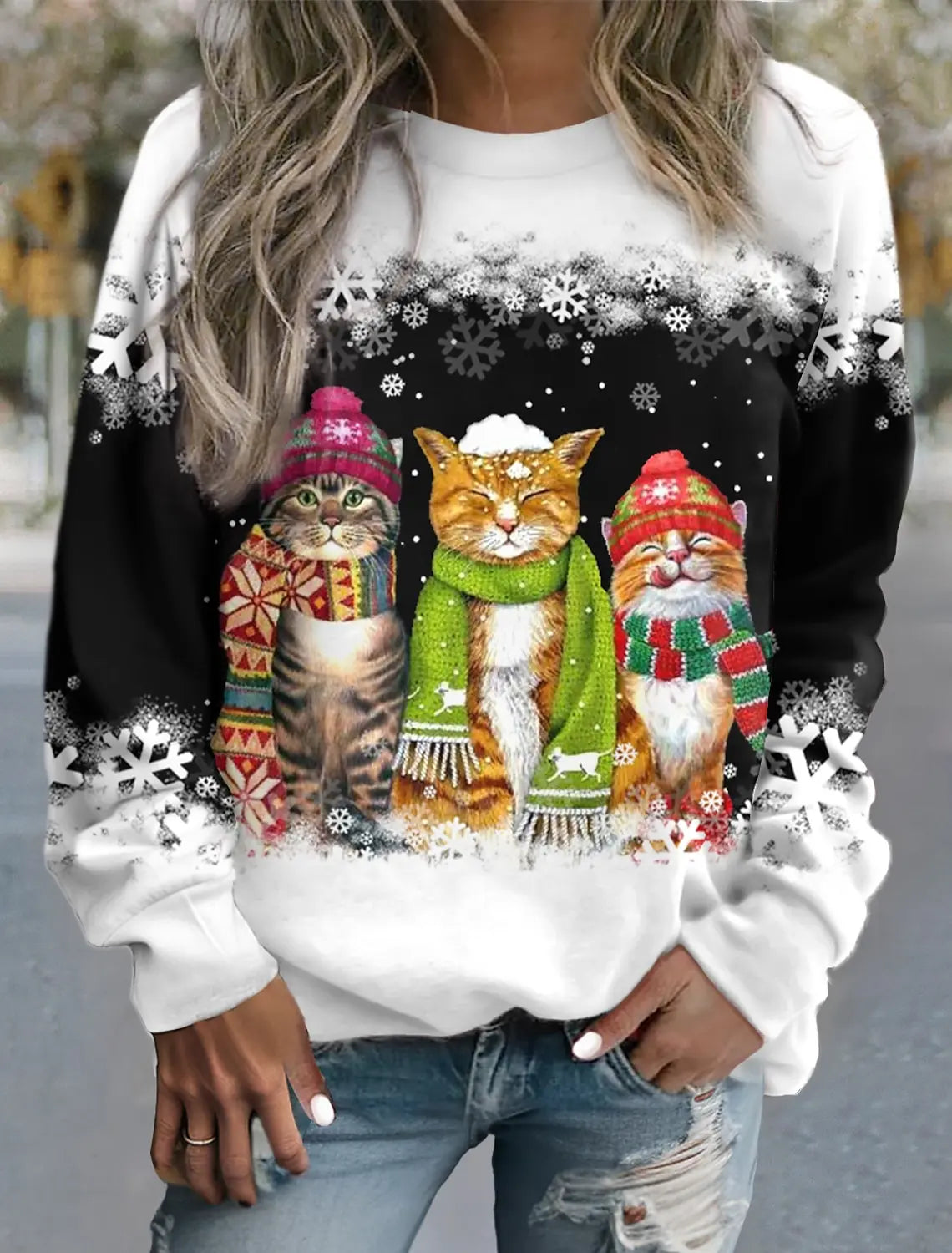 Arleth - Sweater med julemotiv