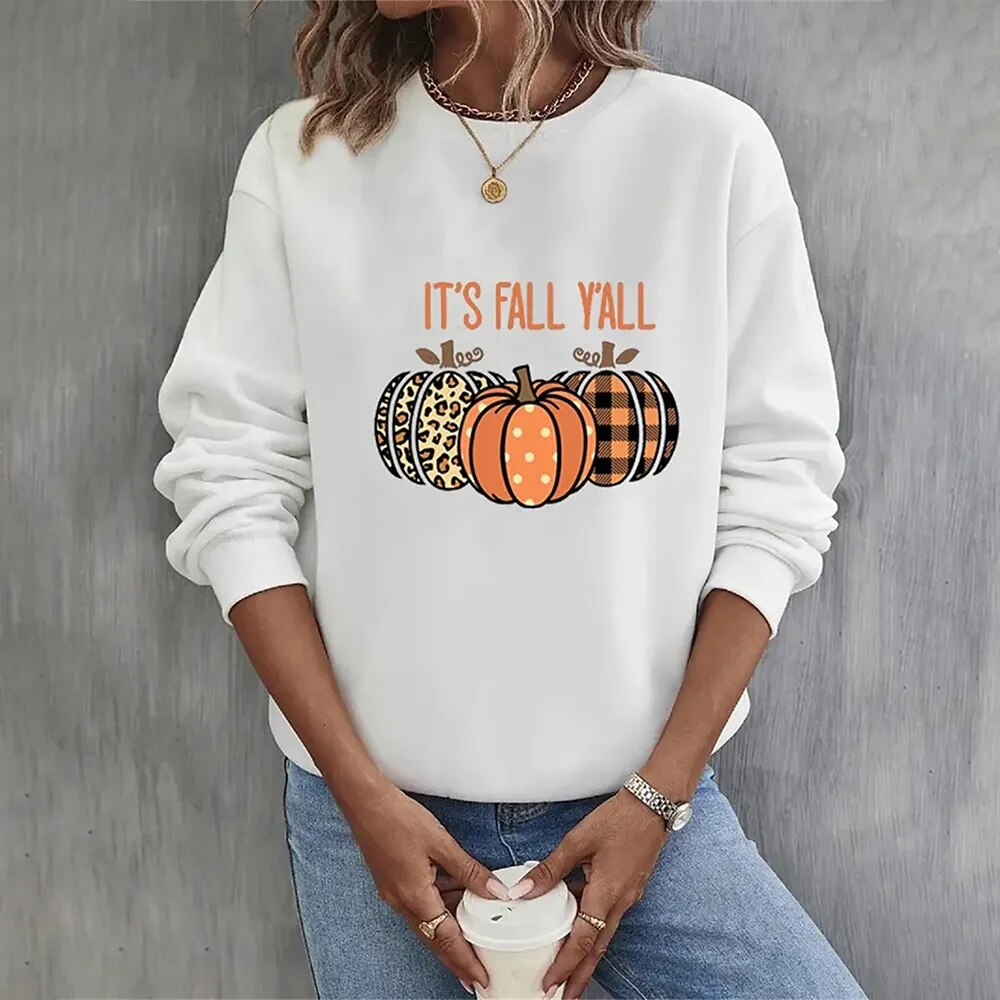 Hedy - Halloween-græskar-sweatshirts