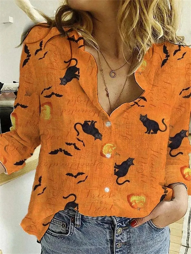 Martha - Halloween-Bluse