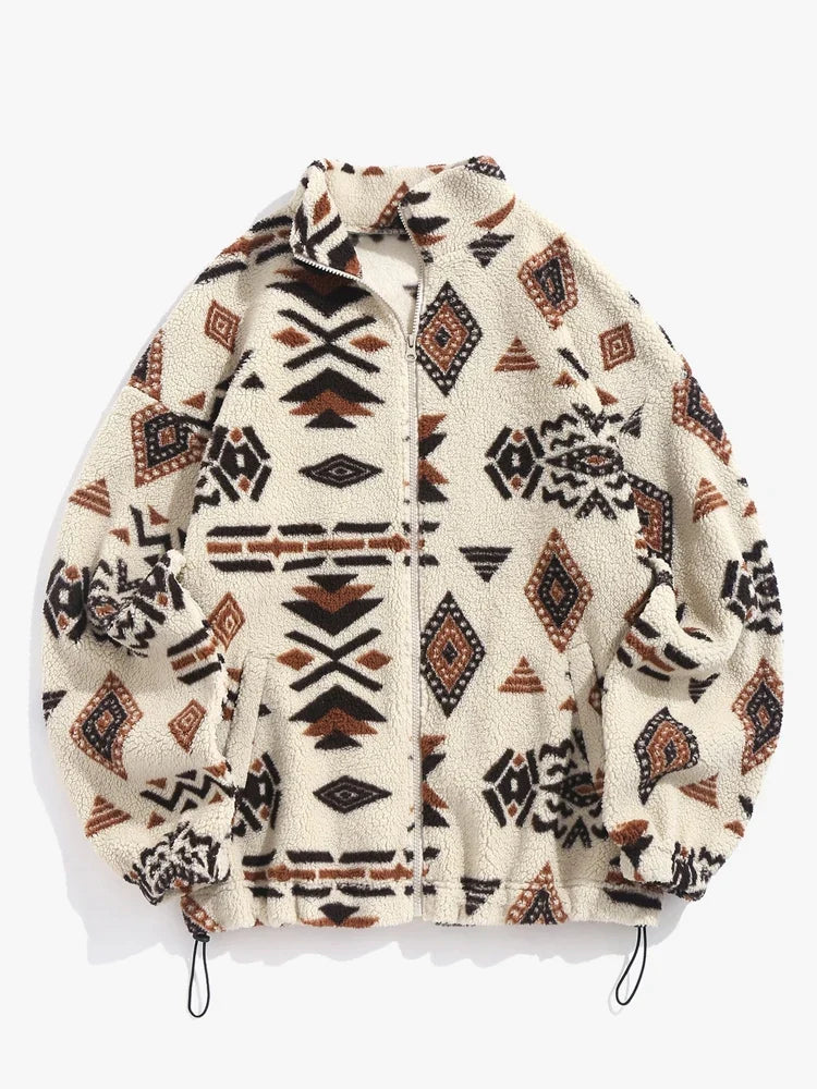 Cecelia - Sweater med etnisk print