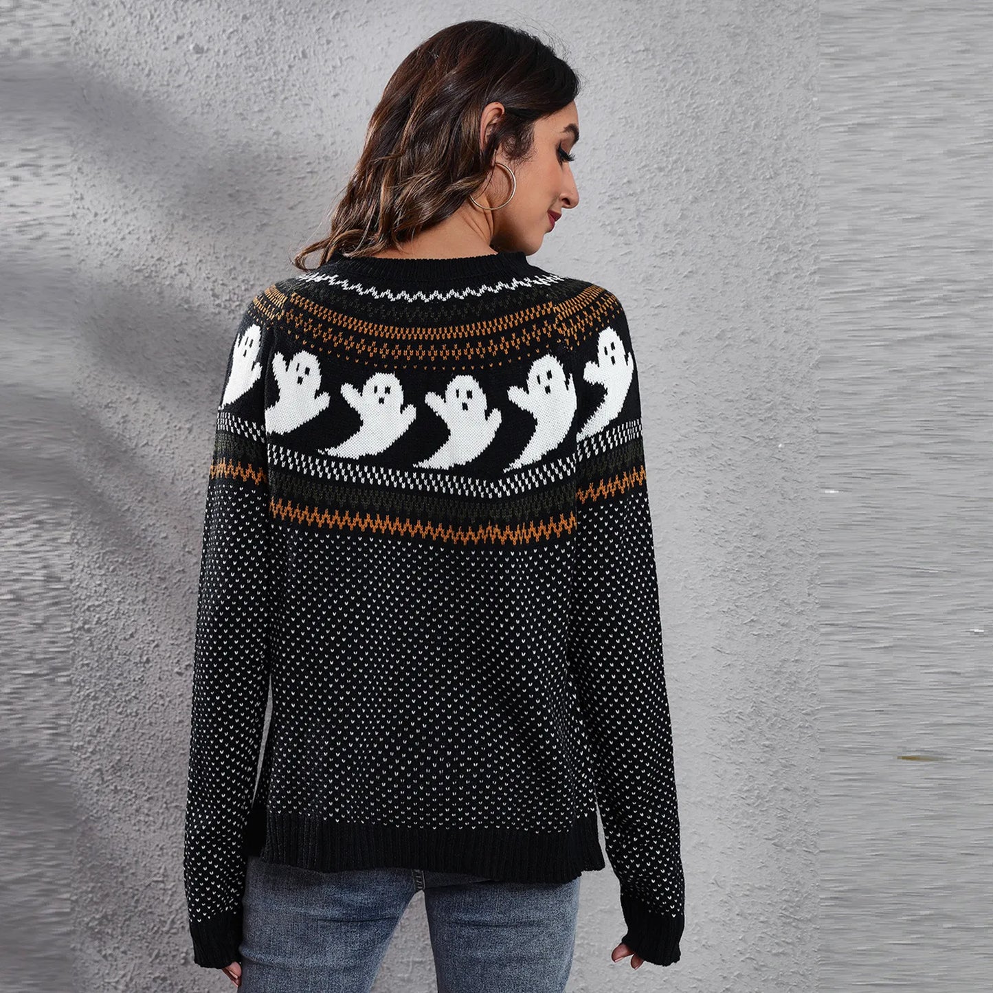 Rosita - Halloween Ghost Vintage Sweater til kvinder