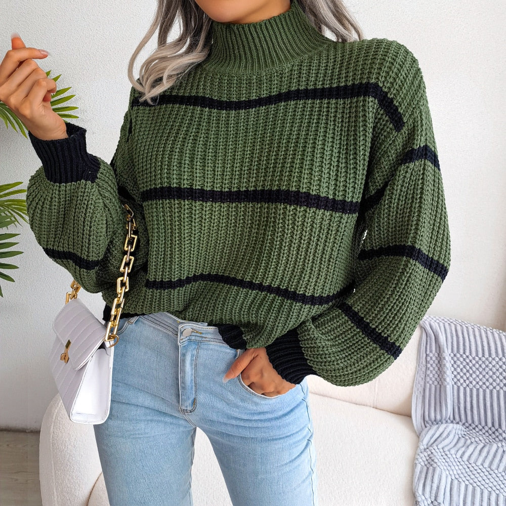 Amelia - Afslappet stribet sweater