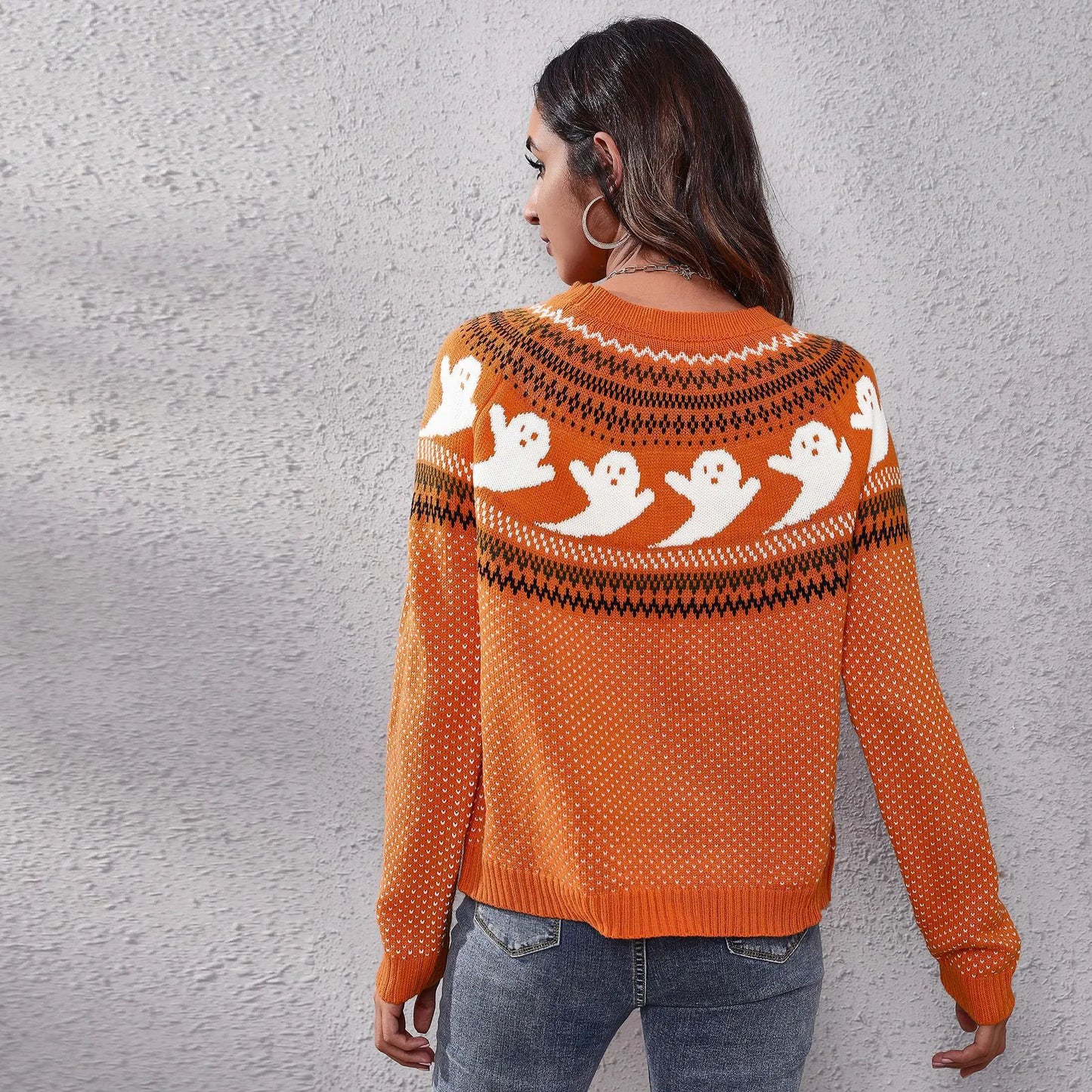 Rosita - Halloween Ghost Vintage Sweater til kvinder