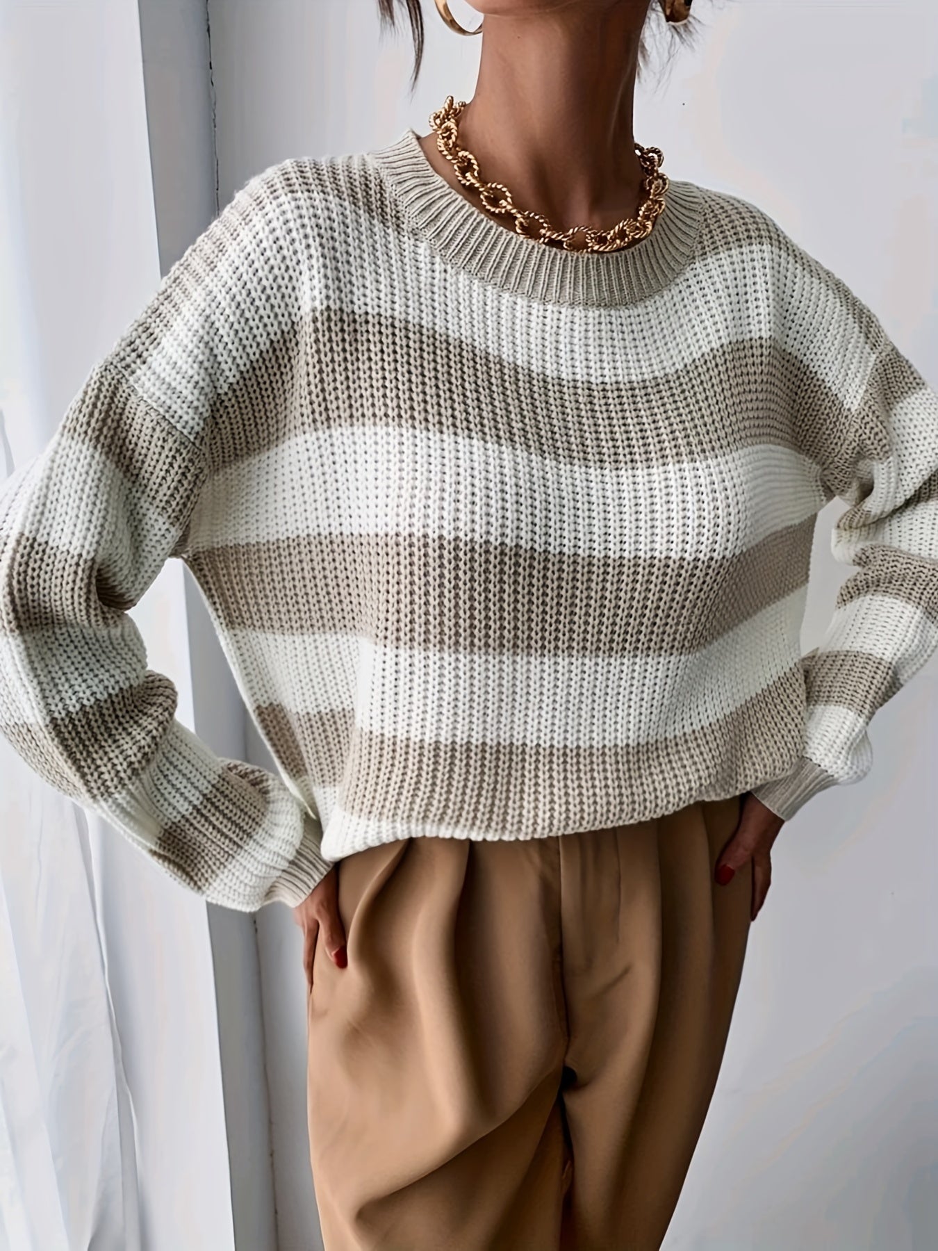 Maxine - Behagelig stribet sweater