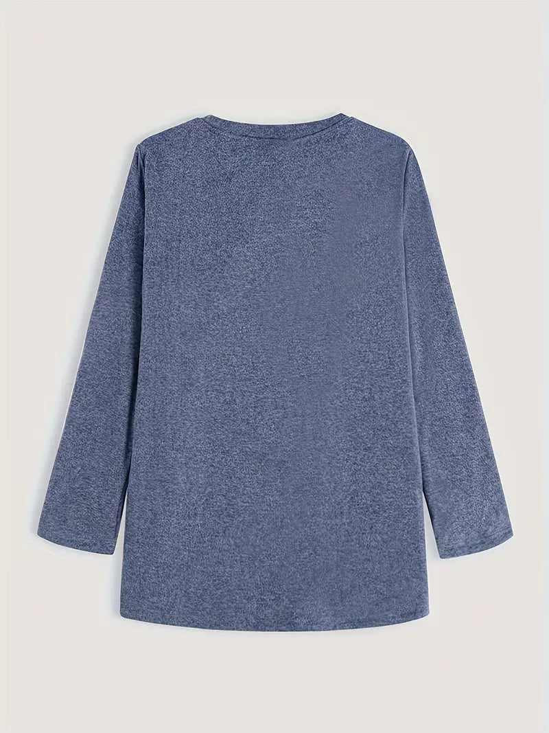 Kaylee - Fleece-sweatshirt med hals