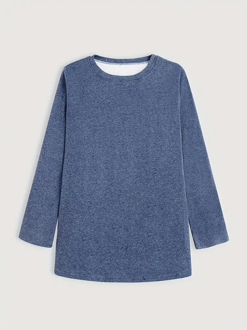 Kaylee - Fleece-sweatshirt med hals